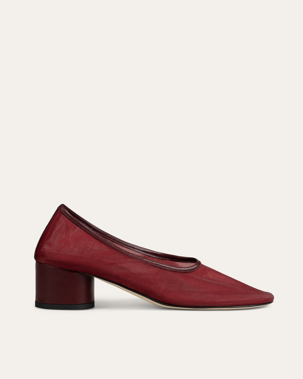 brown dress with red shoes Balla Pump, Black Mesh