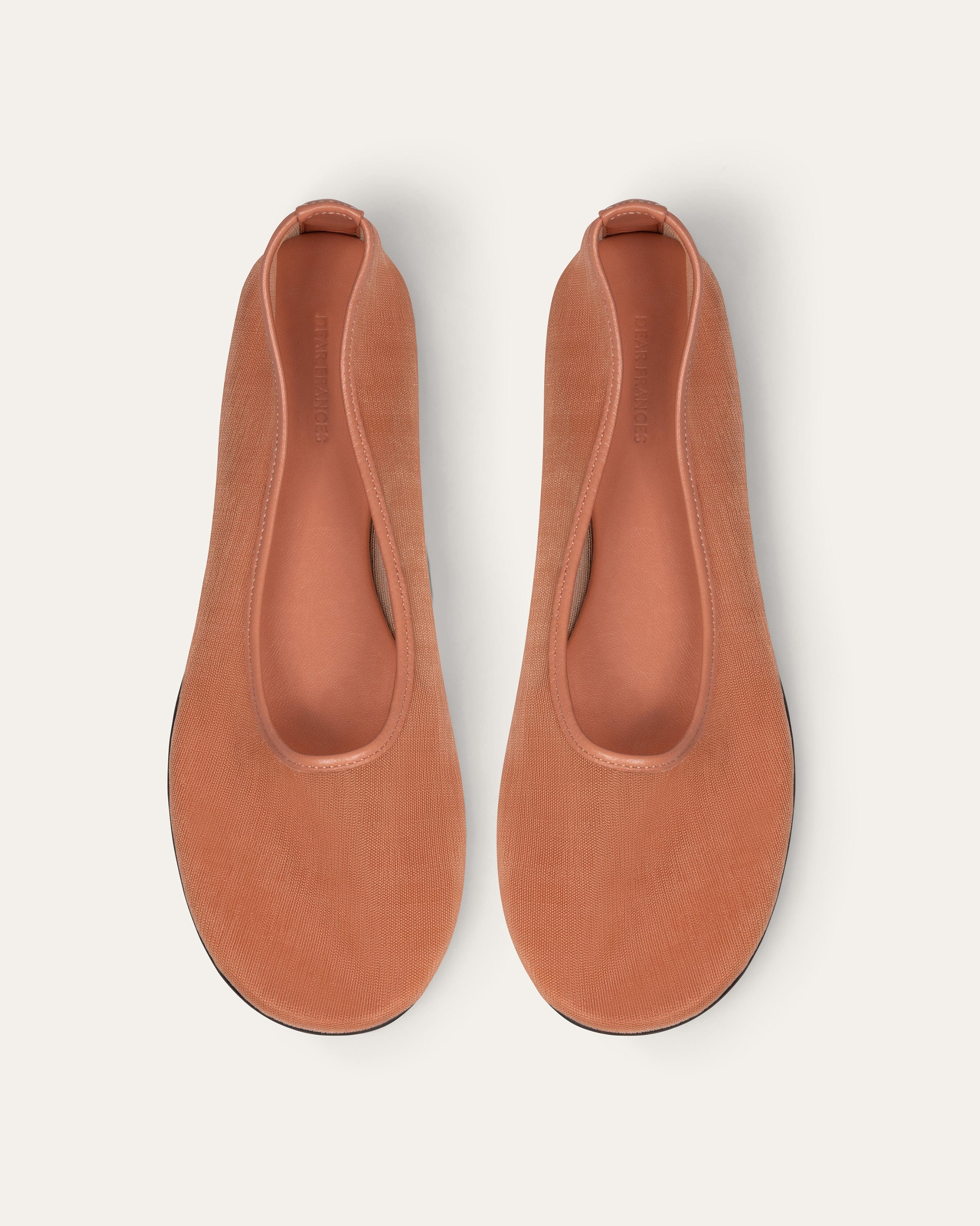 Mesh Ballet Flats, Rose — Made in Italy | Dear Frances