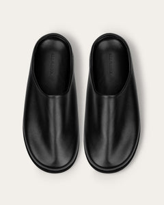 Leather Mules, Black — Made in Italy | Dear Frances