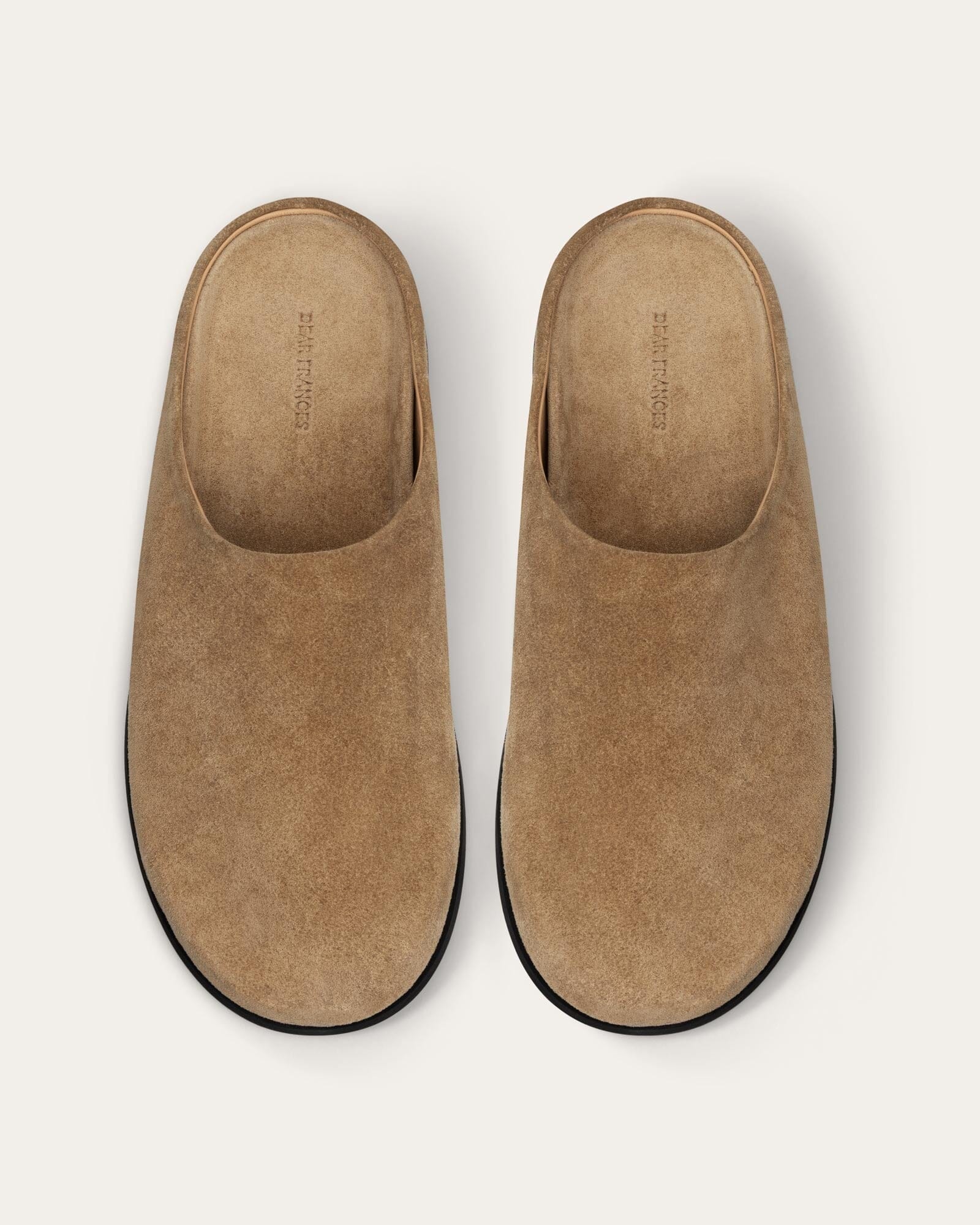 Suede Mules, Caramel — Made in Italy | Dear Frances