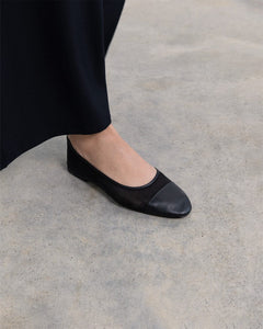 Mesh Ballet Flats, Black Mesh — Made in Italy | Dear Frances