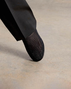 Crystal-Embellished Ballet Flats, Black Crystal | Dear Frances