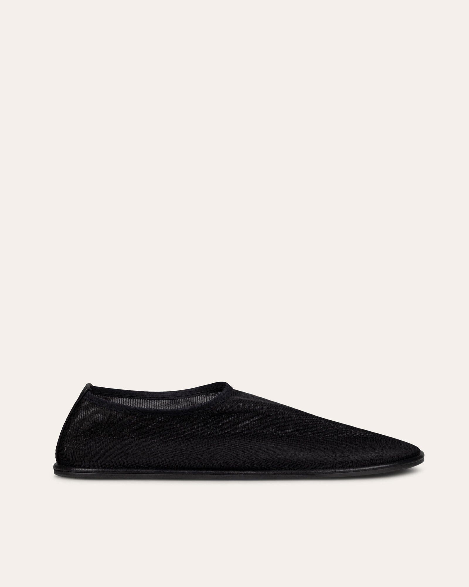 Mesh Ballet Flats, Black — Made in Italy | Dear Frances