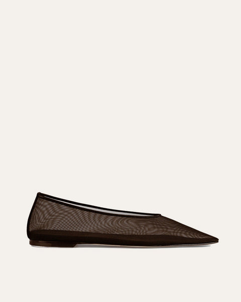 Mesh Flats, Espresso Mesh — Made in Italy | Dear Frances