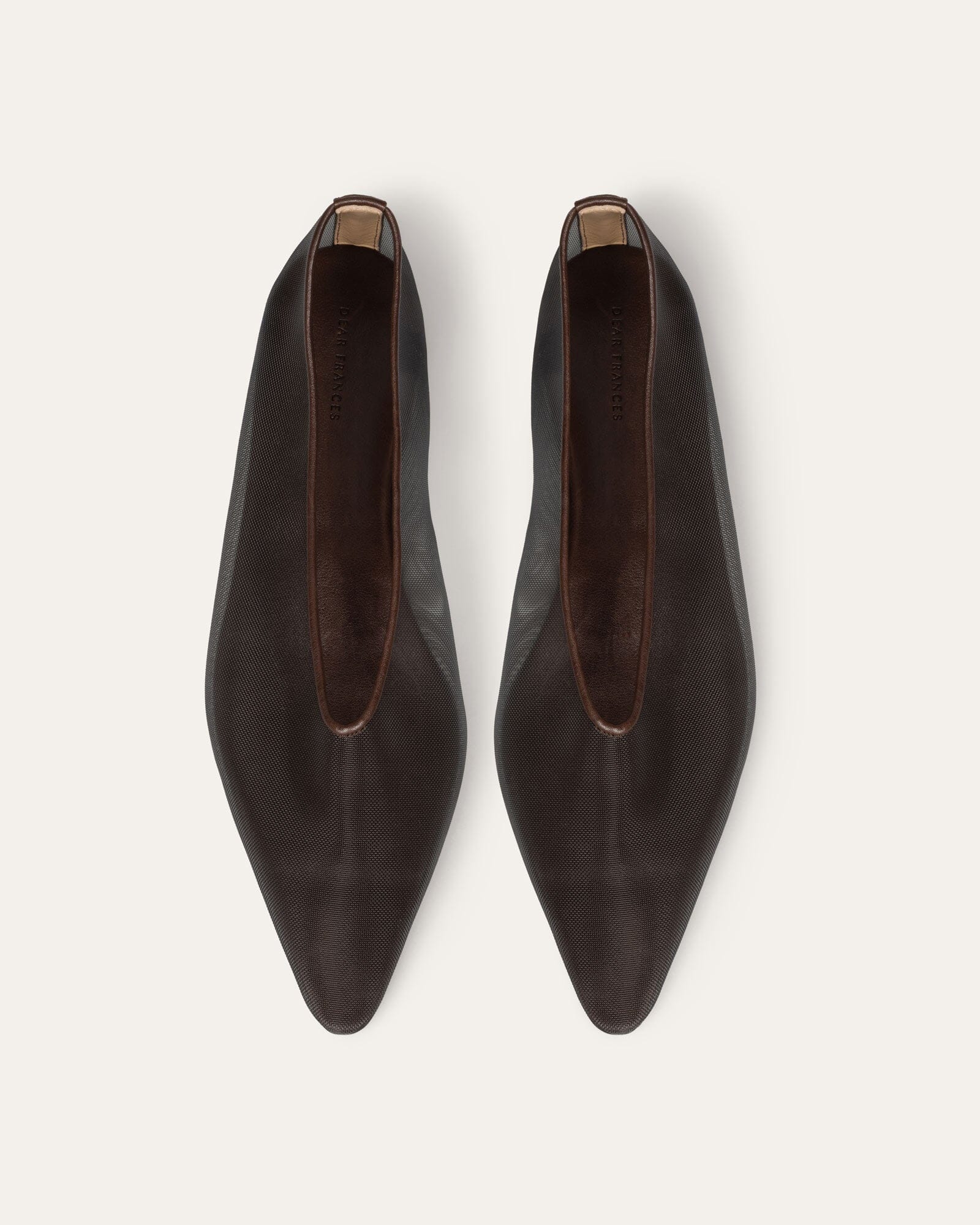 Mesh Flats, Espresso Mesh — Made in Italy | Dear Frances