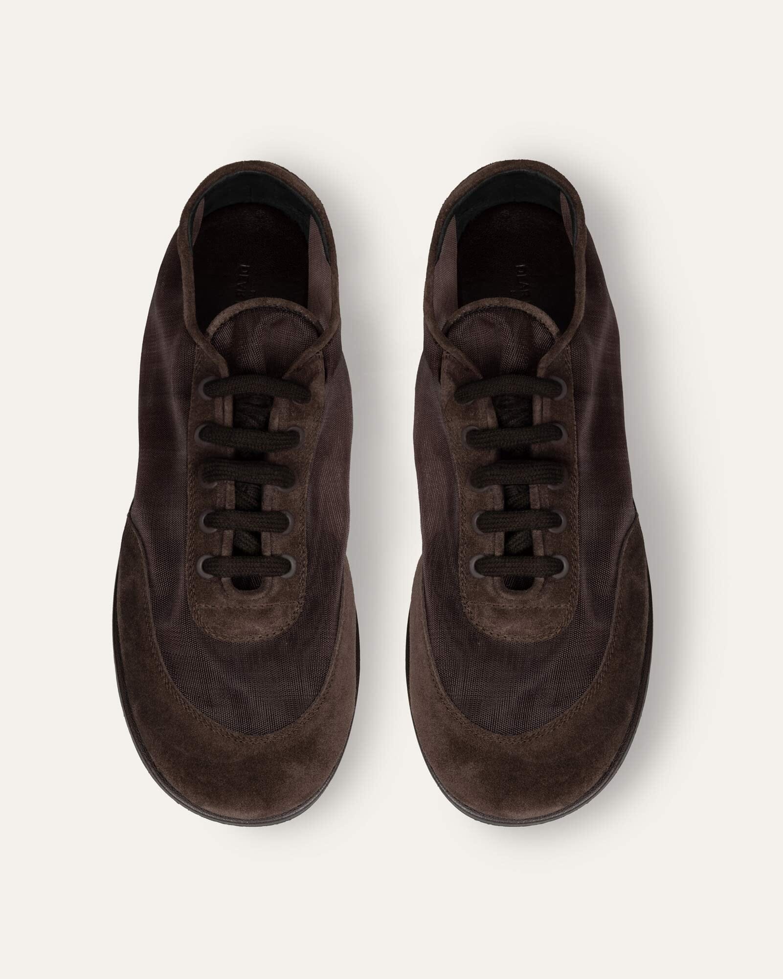 Leather Trainers, Espresso — Made in Italy | Dear Frances