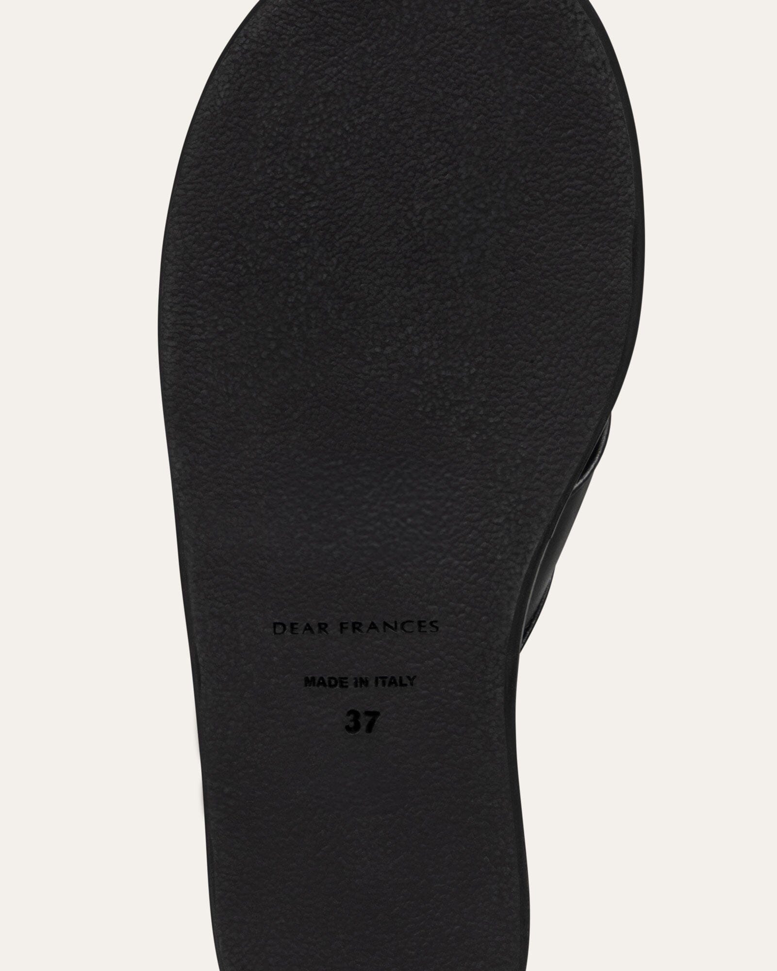 Leather Sandals, Black — Made in Italy | Dear Frances
