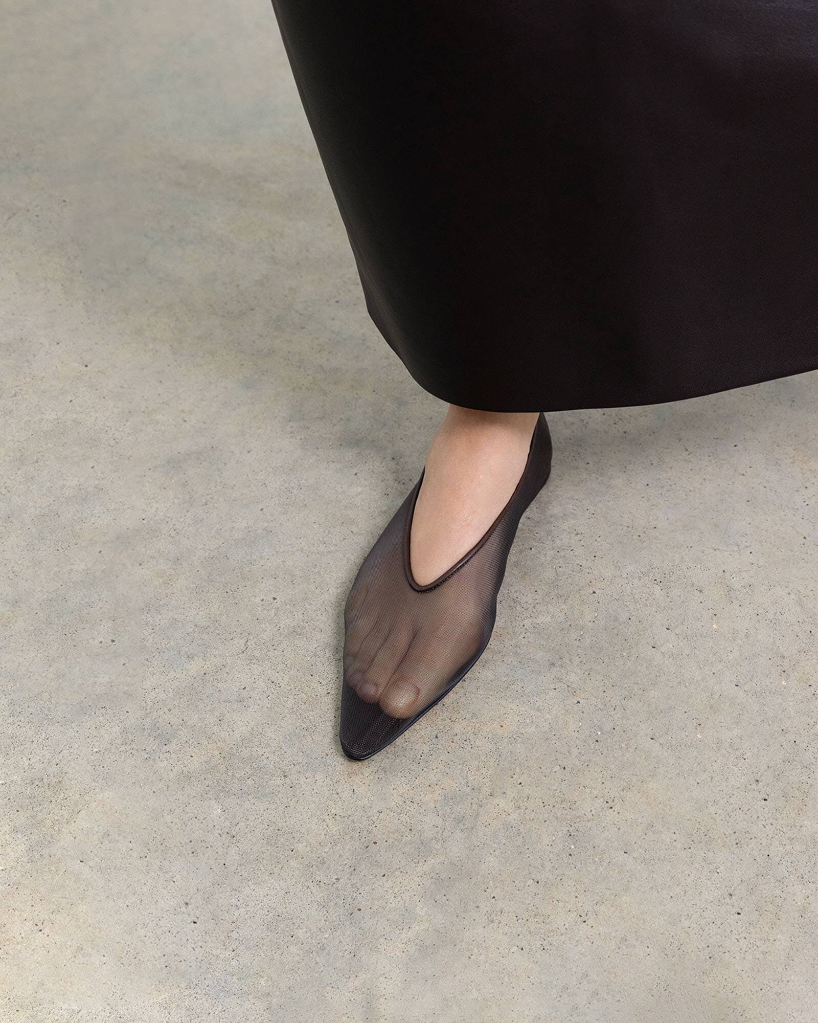 Mesh Flats, Espresso Mesh — Made in Italy | Dear Frances