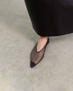 Mesh Flats, Espresso Mesh — Made in Italy | Dear Frances