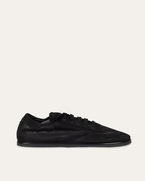 Dear frances メッシュシューズ Mesh Trainers, Black Mesh/Suede — Made in Italy | Dear Frances