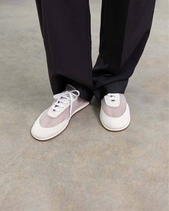 Mesh Trainers, White Mesh/Suede — Made in Italy | Dear Frances