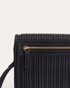 Mari Small Crossbody, Black Pleats Handbags dear-frances 