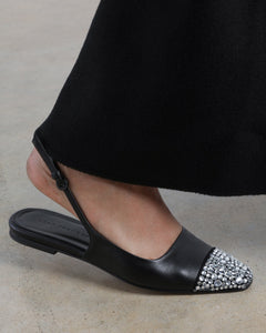 Tia Slingback, Crystal Tia flat dear-frances 