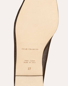 Dear frances メッシュシューズ Mesh Flats, Espresso Mesh — Made in Italy | Dear Frances