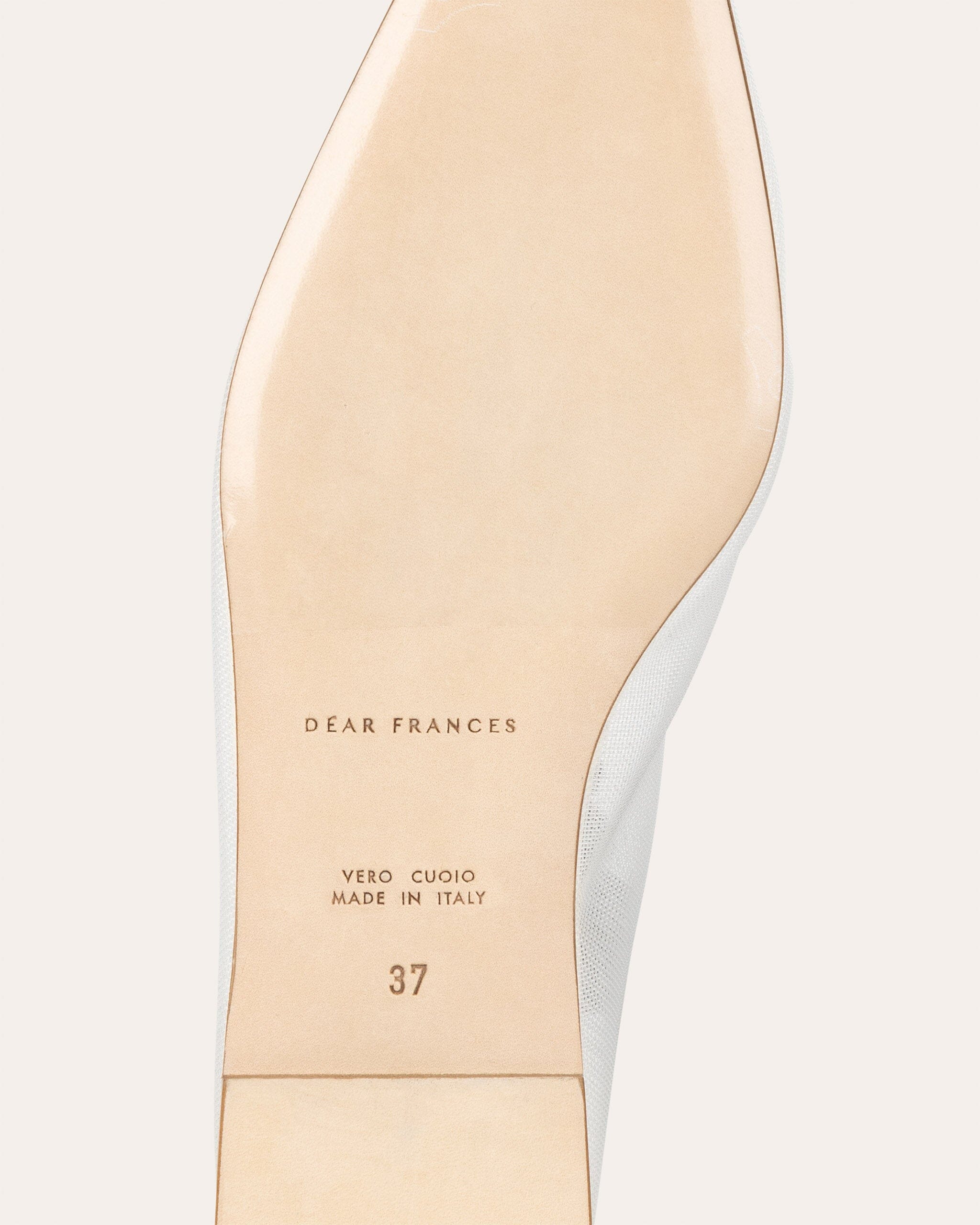 Mesh Flats, White Mesh — Made in Italy | Dear Frances
