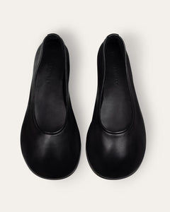 Rina Flat, Black Leather Rina dear-frances 