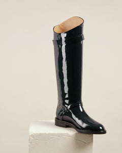 Saddle Boot, Black Patent SADDLE BOOT dear-frances 